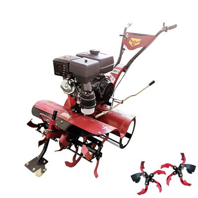 4KW 4ホイール駆動ガーデンティラー栽培機 調整可能な耕作幅15-35cm