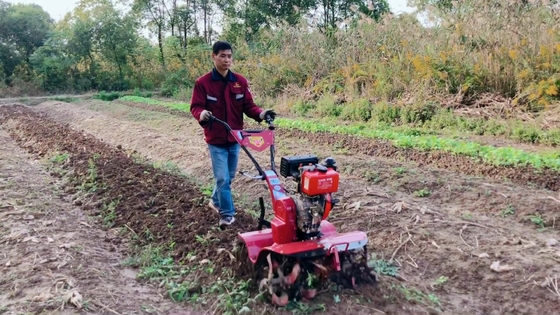 パワーフルな186Fディーゼルエンジン 四輪駆動栽培機