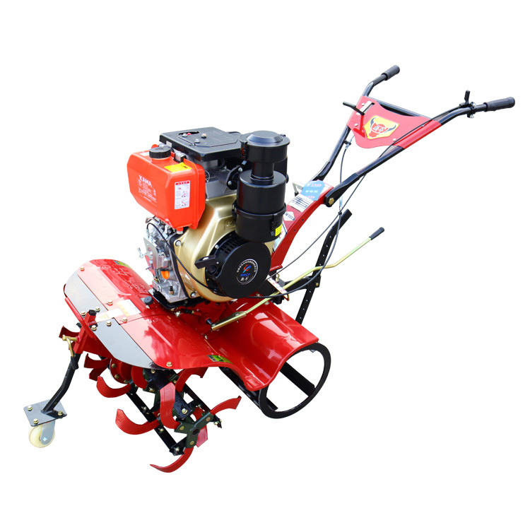 強力な7HP 8HP 9HP 10HP ディーゼルエンジンのローータリートリラー 農業機械の作業速度 4KM/H